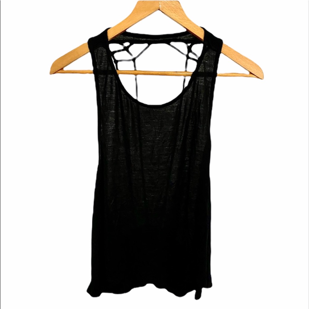 Black Backless tank top